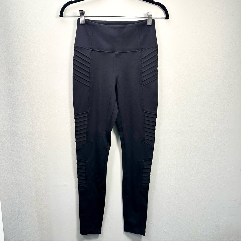 Athleta Black Delancy Moto Tights XS - Picture 4 of 15